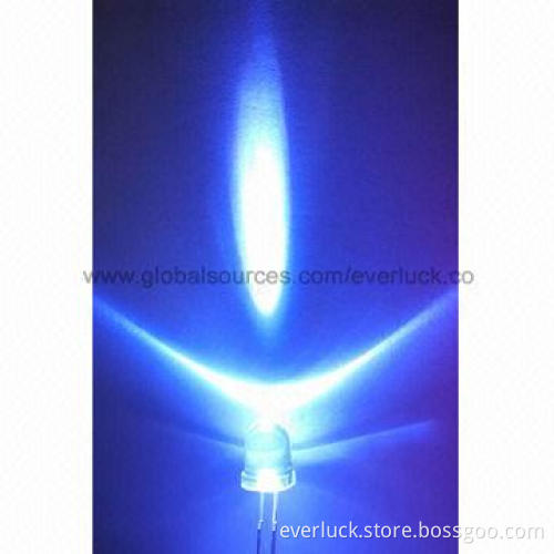 Round LED Components Diode, Blue Color, Competitive Price and Prompt Delivery, 5-year Warranty